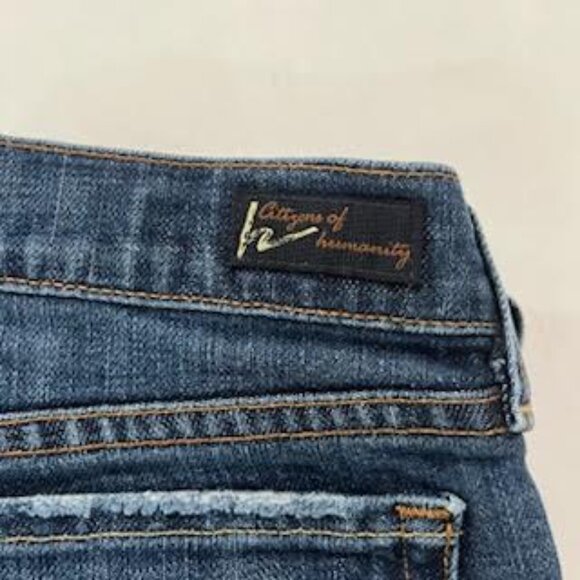 Y2K Citizens of Humanity Dita Low Rise Bootcut Jeans Women's 28 Petite USA - Picture 6 of 15